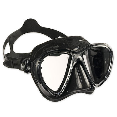 CressiSub Silicone Diving Mask Big Eyes Evolution Black Black DS336550