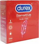 Durex Sensitive Thin Condoms 3pcs