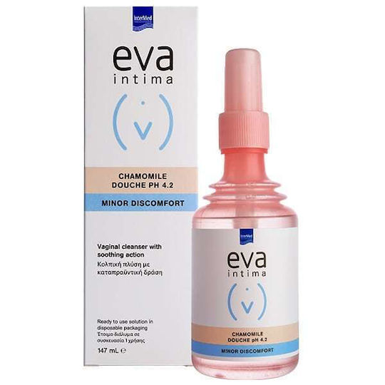 InterMed Eva Douche Chamomile pH 4.2 για Καθαρισμό της Ευαίσθητης Περιοχής με Χαμομήλι 147ml
