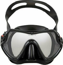 Scuba Force Silicone Diving Mask Cuba Black Medium Black