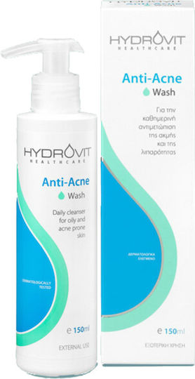 Target Pharma Hydrovit Anti-Acne Face Cleansing Gel for Oil Control & Antioxidant Action 150ml