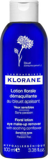 Klorane Lotion Florale Demaquillante au Bleuet Apaisante Liquid Makeup Remover Eyes 100ml