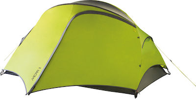 Salewa Micra II Campingzelt Klettern Grün mit Doppeltuch 4 Jahreszeiten für 2 Personen Wasserdicht 3000mm 222x190x107cm