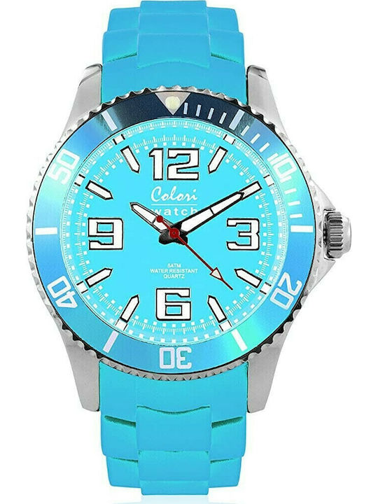 Colori Women's Watch with Blue Metal Bracelet