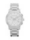 Burberry Watch Chronograph Battery with Silver Metal Bracelet