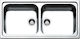 Apell Linear 8540 Ένθετος Νεροχύτης Inox Σατινέ Μ100xΠ50cm Ασημί