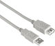 HAMA 1.8m USB 2.0 Cable A-Male to A-Female Gray (00030619)