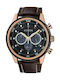 Citizen Watch Chronograph Eco - Drive with Brown Leather Strap