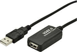 Digitus DA-70130-4 USB 2.0 USB-A male σε USB-A female 5m