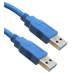 Bridge Cable USB 3.0 USB-A male σε USB-A male Μπλε 1.5m