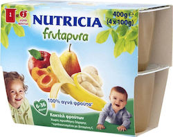 Nutricia Cremă de fructe Frutapura pentru 6m+ 400gr