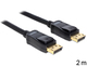 DeLock Cable DisplayPort male - DisplayPort male 2m Black (82585)