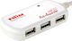 Roline Repeater Cable 12m With USB Hub 3 Ports USB 2.0 with USB-A Connection White