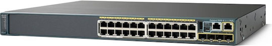 Cisco 2960X-24PS-L Verwaltet L3 PoE Switch mit 24 Ports Gigabit (1Gbps) Ethernet und 4 SFP Ports