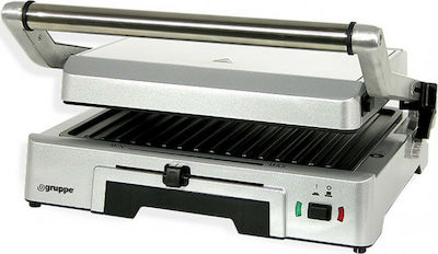 Gruppe AJ5002A Sandwich Maker Grill with Removable Plates 2000W Inox