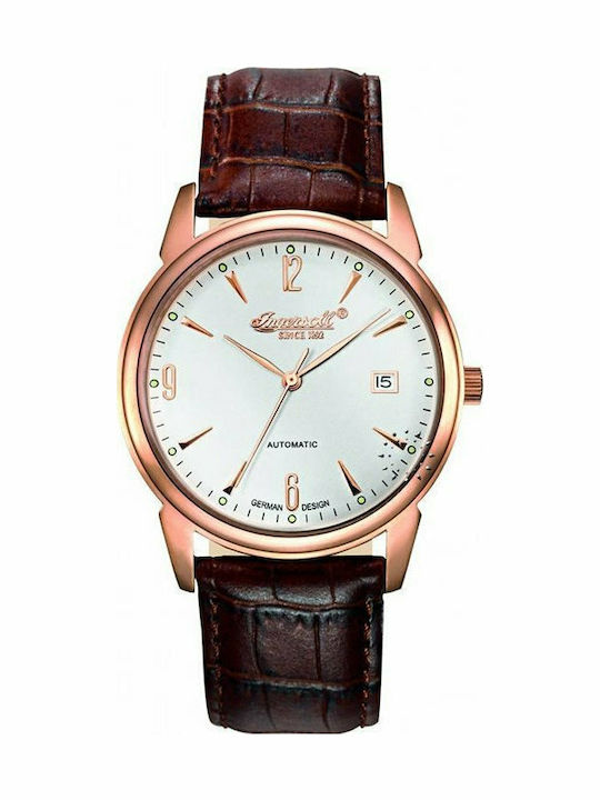 Ingersoll Men's Watch 40mm Automatic with Brown Leather Strap