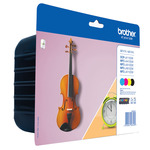 Brother LC127XL Multipack Original Pachet 4 Cartușe de Cerneală pentru Imprimantă InkJet Multiplu (culoare) (LC-127XLVALBP)