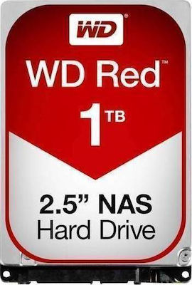 Western Digital Red 1TB HDD Σκληρός Δίσκος 2.5" SATA III 5400rpm με 16MB Cache για NAS / Desktop / Laptop WD10JFCX