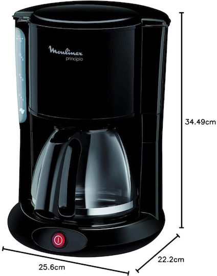 Moulinex Principio 3 Filterkaffeemaschine 1000W Schwarze