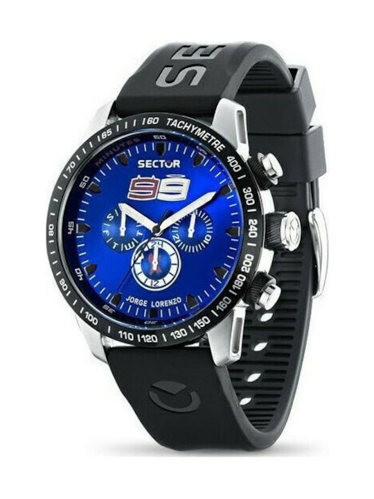 Sector Racing 850 Jorge Lorenzo Multifunction Black Rubber Strap
