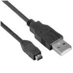 Nilox 2m USB 2.0 Cable A-Male to mini B-Male (07NXUD0200201)