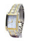 Charles Delon Watch Battery with Silver Metal Bracelet 50309