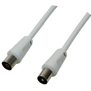 LogiLink Antenna Cable Coax male - Coax female White 1.5m (CA1060) 1pcs