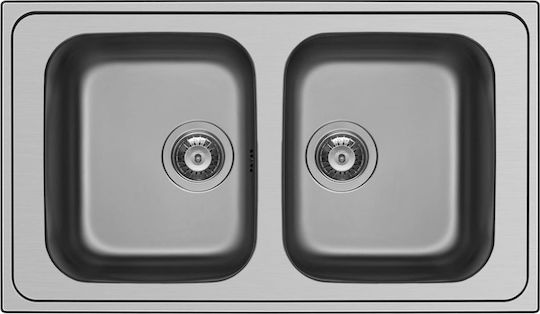 Maidtec Fedra 2B 107162501 Drop-In Мивка Inox Сатен Ш86xД50см Сребрист