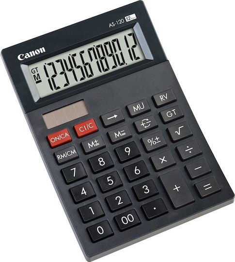 Canon AS-120 Calculator 12 Digits in Black Color