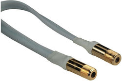 HAMA Καλώδιο Δορυφορικής F-Connector männlich - F-Steckverbinder weiblich 0.3m (00044195)