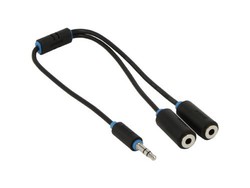 Prolink 3.5mm Jack Cable 3.5mm Male - 3.5mm Female Black 0.3m PB-107-0030