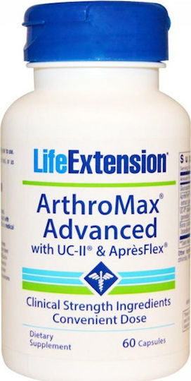 Life Extension Arthromax Advanced with UC-II & ApresFlex Special Food Supplement for Joint and Bone Health 60 Capsules