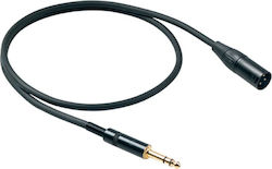 Proel CHL230LU5 XLR male - 6.3mm male 5m