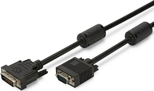 Digitus Кабел DVI-I мъжки - VGA мъжки 2м Черен (AK-320300-020-S)