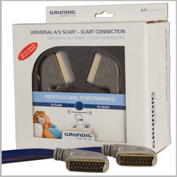 Grundig Cable Scart male - Scart male 1.5m Black 42166474