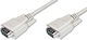 Digitus Кабел VGA мъжки - VGA мъжки Бял 1.8м (AK-310100-018-E)