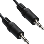 3.5mm male - 3.5mm male Cable Black 2.5m