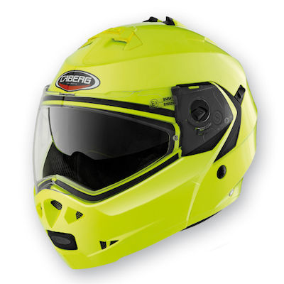 Caberg Duke Flip-Up Helmet with Pinlock and Sun Visor ECE 22.05 1550gr Hi-Vision CAB000KRA375