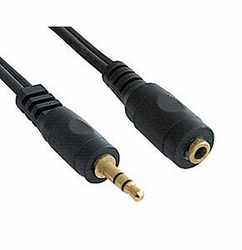 Prolink Καλώδιο 3,5 mm Stecker - 3,5 mm Buchse Schwarz 0.5m (PB106-0050)