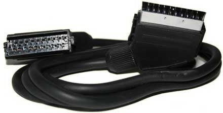 United Cable Scart male - Scart male 1.5m Black SCA7915