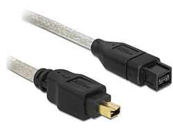 DeLock Firewire Cable 4pin male - 9pin male 3m