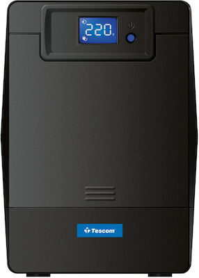 Tescom Leo LCD 1000AP UPS Line-Interactive 1000VA 600W cu 4 Schuko Prize