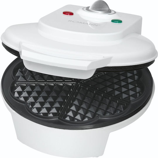 Bomann WA 5018 CB Βαφλιέρα για Βάφλες Καρδιά 1200W White