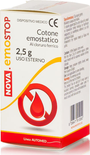 Nova Argentia Emostop Hydrophilic Hemostatic Cotton 2.5gr