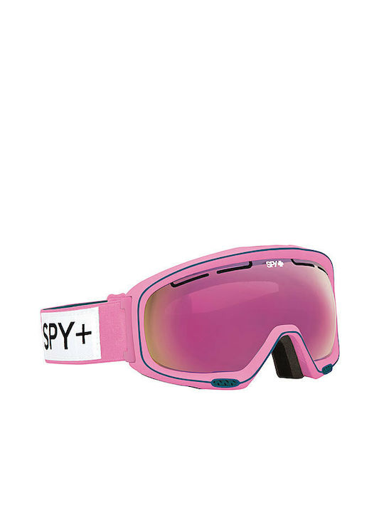 Spy Bias Ski & Snowboard Goggles Kids Pink with Lens in Pink Color