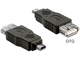 DeLock Converter mini USB male to USB-A female 1pcs 65399