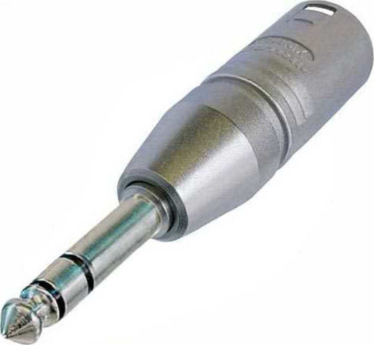 Neutrik NA3MP Μετατροπέας 6.3mm male σε XLR male Ασημί