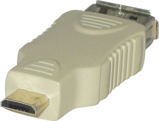 Konig CMP-ADAP34 Μετατροπέας micro USB male σε USB-A female Λευκό 1τμχ