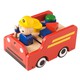 Nic Toys Entlang schieben schiebbares hölzernes Auto mit Formen aus Holz