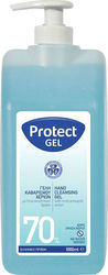 Protect Protect Gel 70% Dezinfectant Gel Pentru mâini cu pompă 1000ml Natural